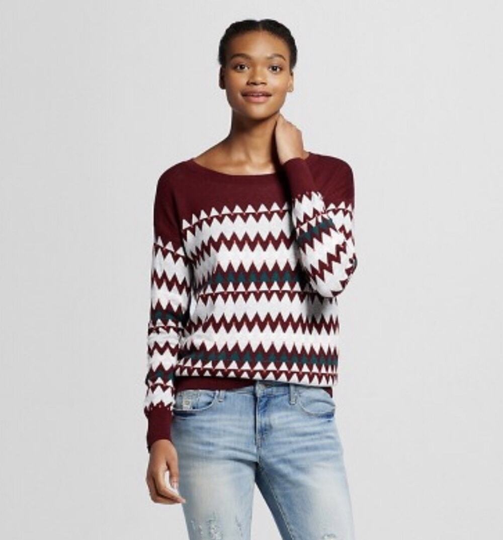 Mossimo Supply Co. Chevron Pullover Sweater XXL
